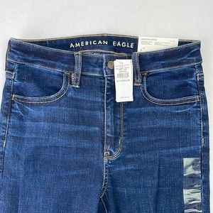 American Eagle Super Hi Rise Jegging 6 28W After Midnight Blue, Stretch